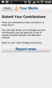 Al Jazeera Android App Your Media