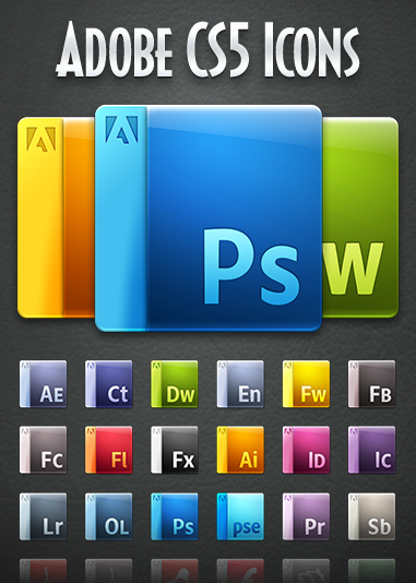 Gorgeous Adobe CS5 Icons