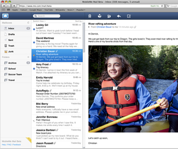 Neue Version von MobileMe Mail im Beta-Test