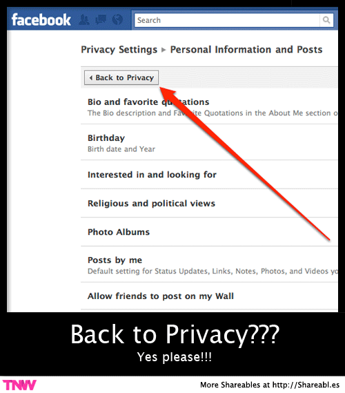 facebook: Back to Privacy?