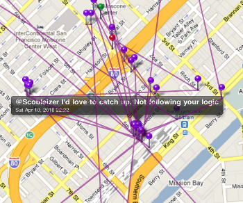 TrackU iPhone/iPad app tracks any Twitter user’s geotagged activity