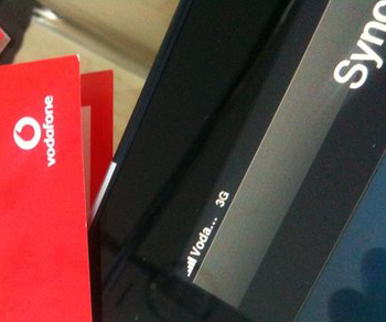 Eine wunderbare Kombination: Vodafone Deutschland Daten-SIM im iPad 3G.