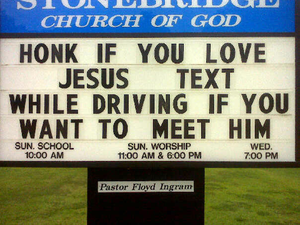Best Church Sign Ever