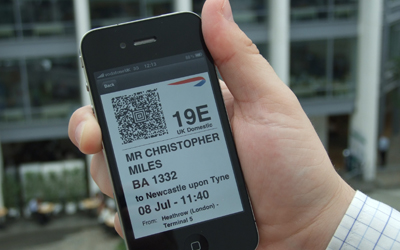 Today British Airways passengers were able to check-in using their iPhones for the first time