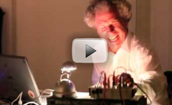 One insanely happy DJ…Who does this guy remind you of? :)