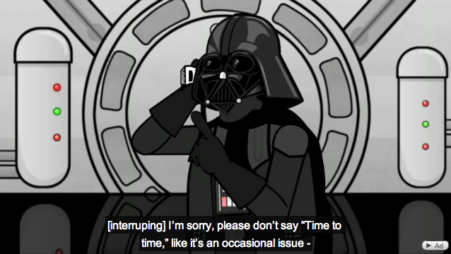 Darth Vader calls support about his iPhone 4, Hilarious!