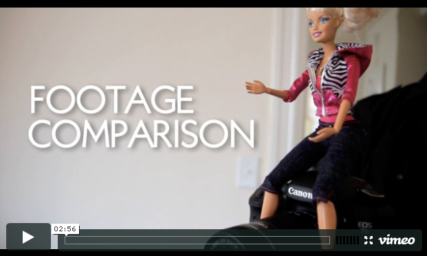 Comparison: Canon 7D – Barbie Video Girl