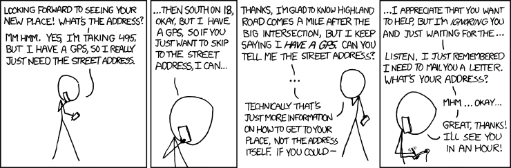 Just – give – me – the – address!
