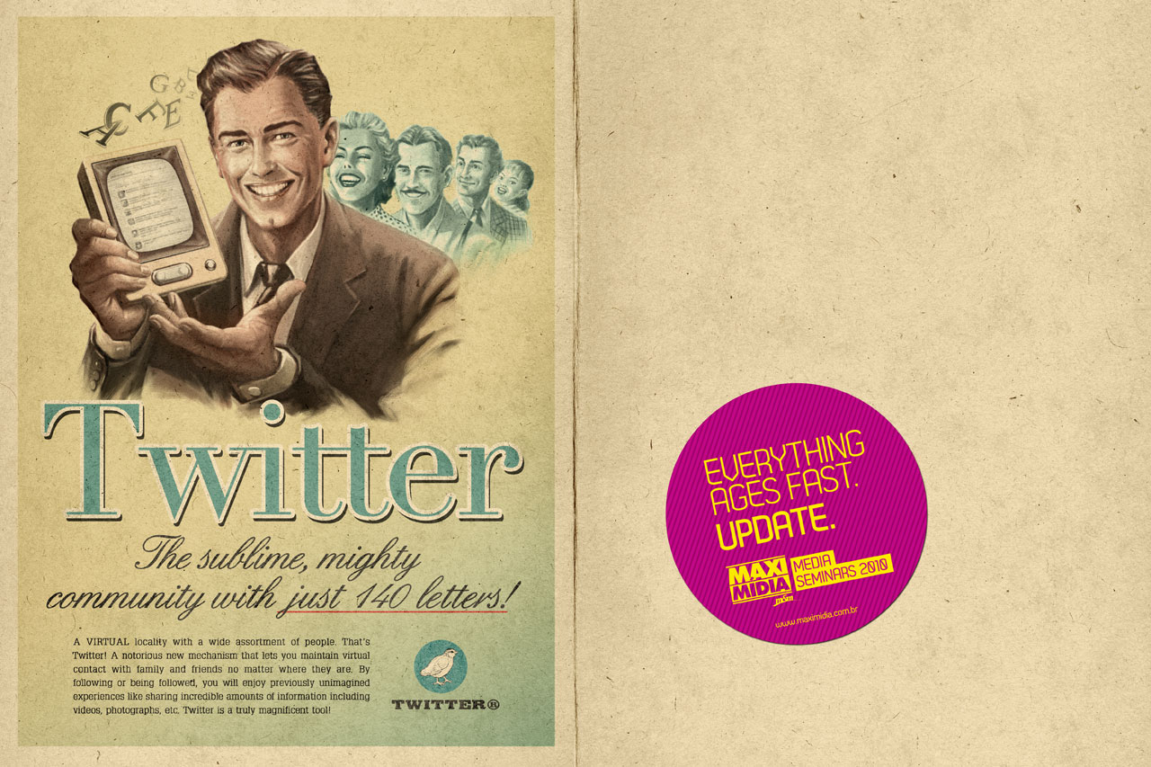 Twitter now has it’s own vintage ad as well