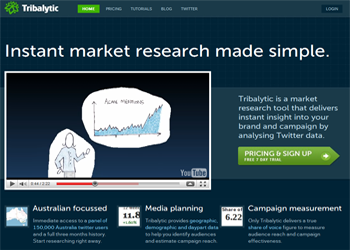Twitter-based market research tool, Tribalytic, launches