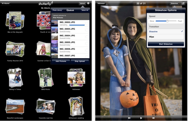 Shutterfly Flutters Onto The iPad