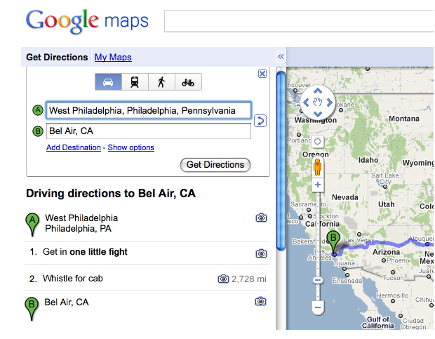 Google Maps: Whistle for a Cab..