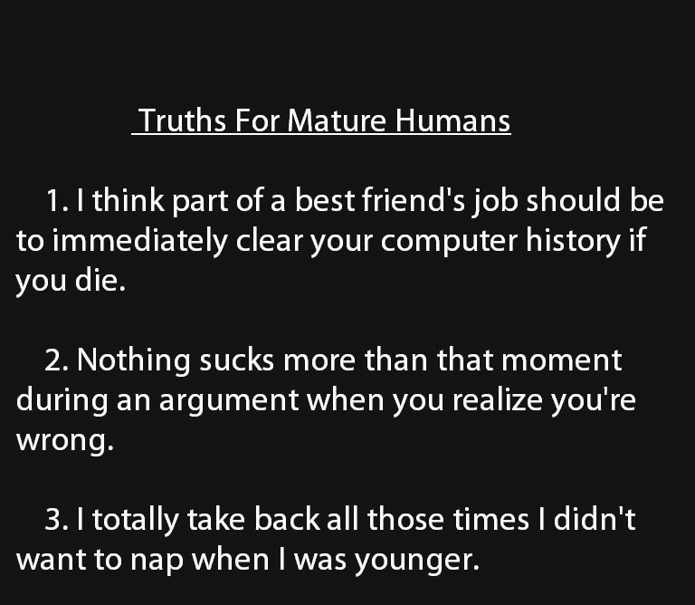 The Truth and nothing but the Truth!