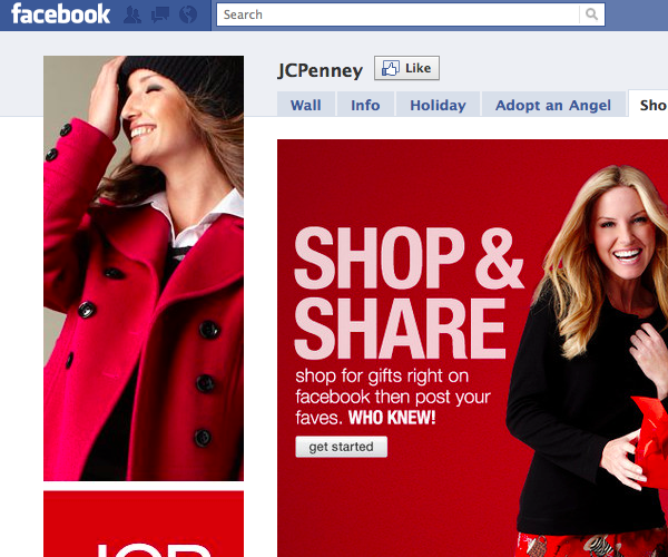 JCPenney launches its first Facebook e-commerce store