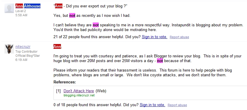 Google Help Thread