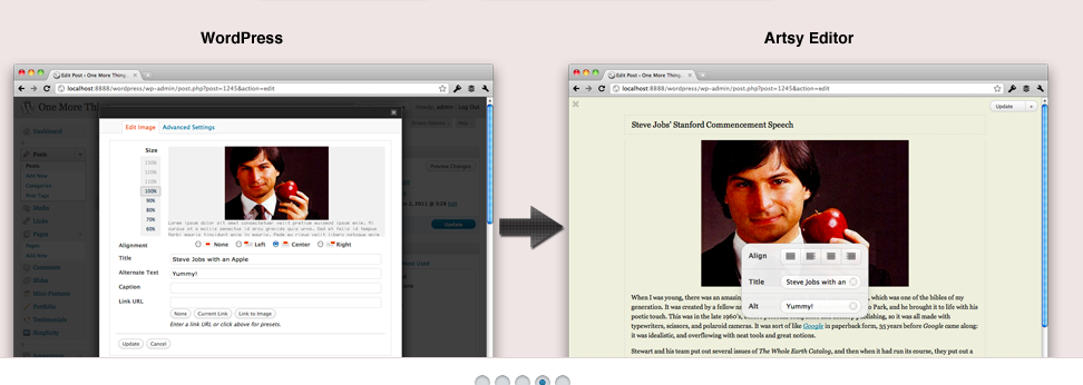 Artsy Editor turns WordPress into a minimalist distraction-free writing web app