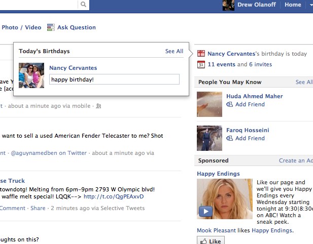 Facebook makes it even easier to wish someone a Happy Birthday - The