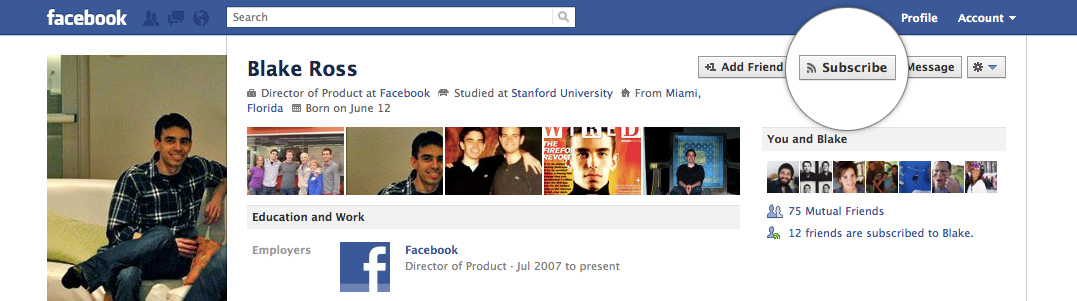 Facebook unveils new Subscribe button, eliminating your desire for any other network