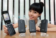 Asian Model with Mobile Phones