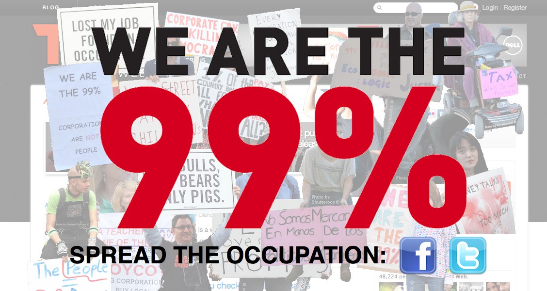 If you can’t make it to Wall Street, Occupy the URL lets you do it from home