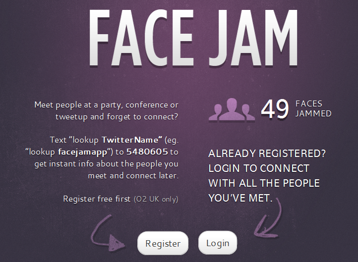 Face Jam Use SMS and Twitter to Remember People The Next 