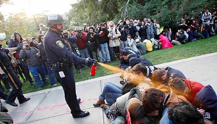 Why the Internet is talking about the pepper-spraying policeman