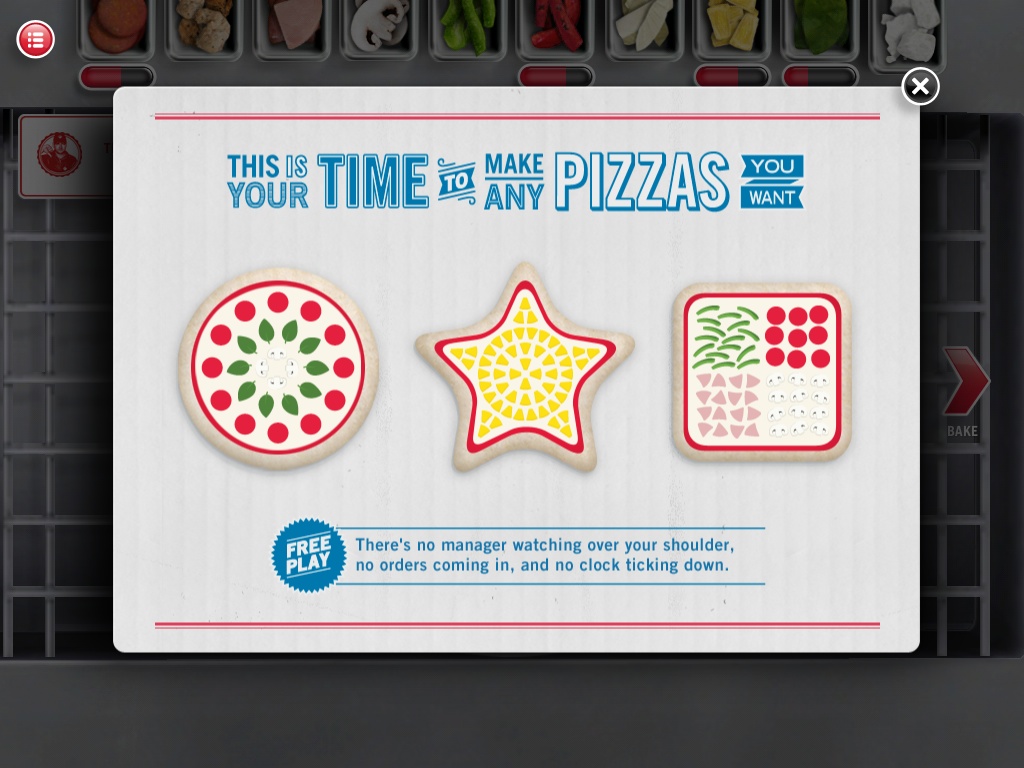 Prepare Pizzas in iPad Game from Domino’s