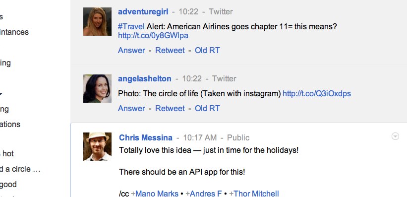 Google+ Chrome Extension Brings Tweets Into Your Stream