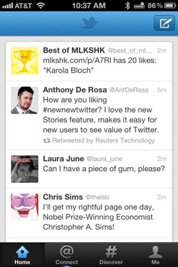 A Walkthrough Of The New Twitter App For Iphone Screenshots And Video The Next Web