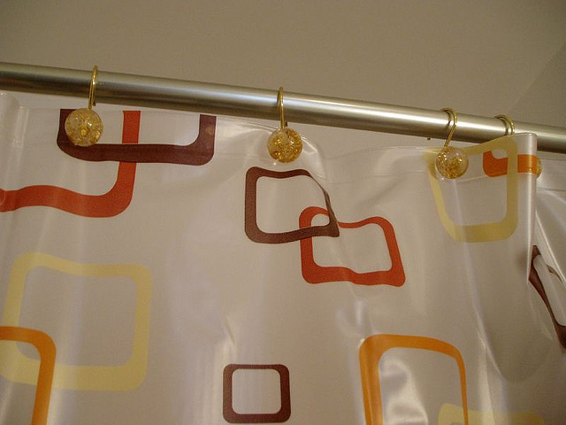 Take your Facebook profile into the bathroom with this highly geeky shower curtain