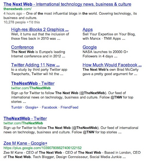 Google Social Search