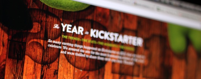 Crowdfunding site Kickstarter received over 30m visitors in 2011, and almost $100m in pledges