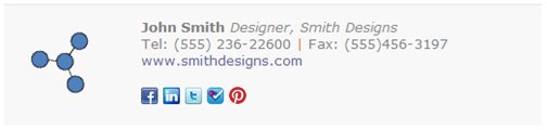 Pinterest button social profile icon