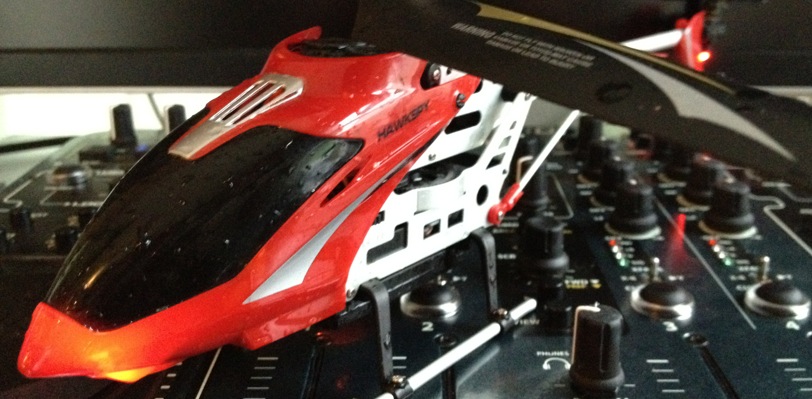 This radio controlled helicopter includes a digital video recorder for neighborhood spying