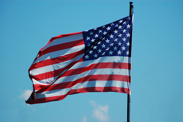 J.P. Morgan flies Facebook’s flag high in front of its offices, but maybe too high