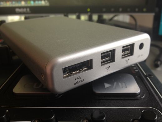 The ToughTech mini-Q is one sexy portable hard drive, with connections galore