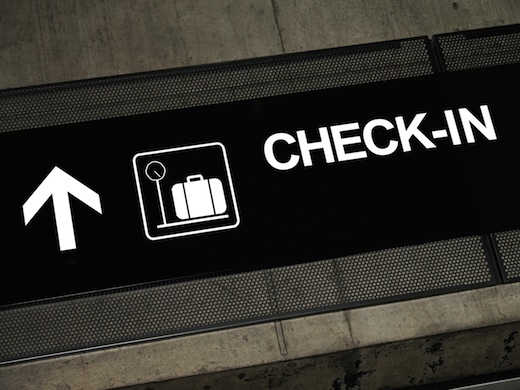 airport signs - check-in