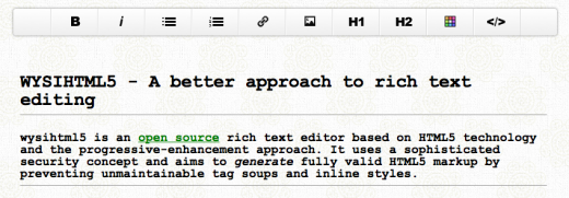 open source rich text editor