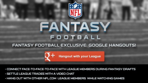 Google+ Hangouts to Power NFL.com Fantasy Football Experience