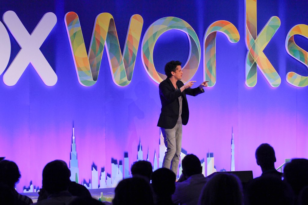 Box co-founder Aaron Levie speaks at Boxworks