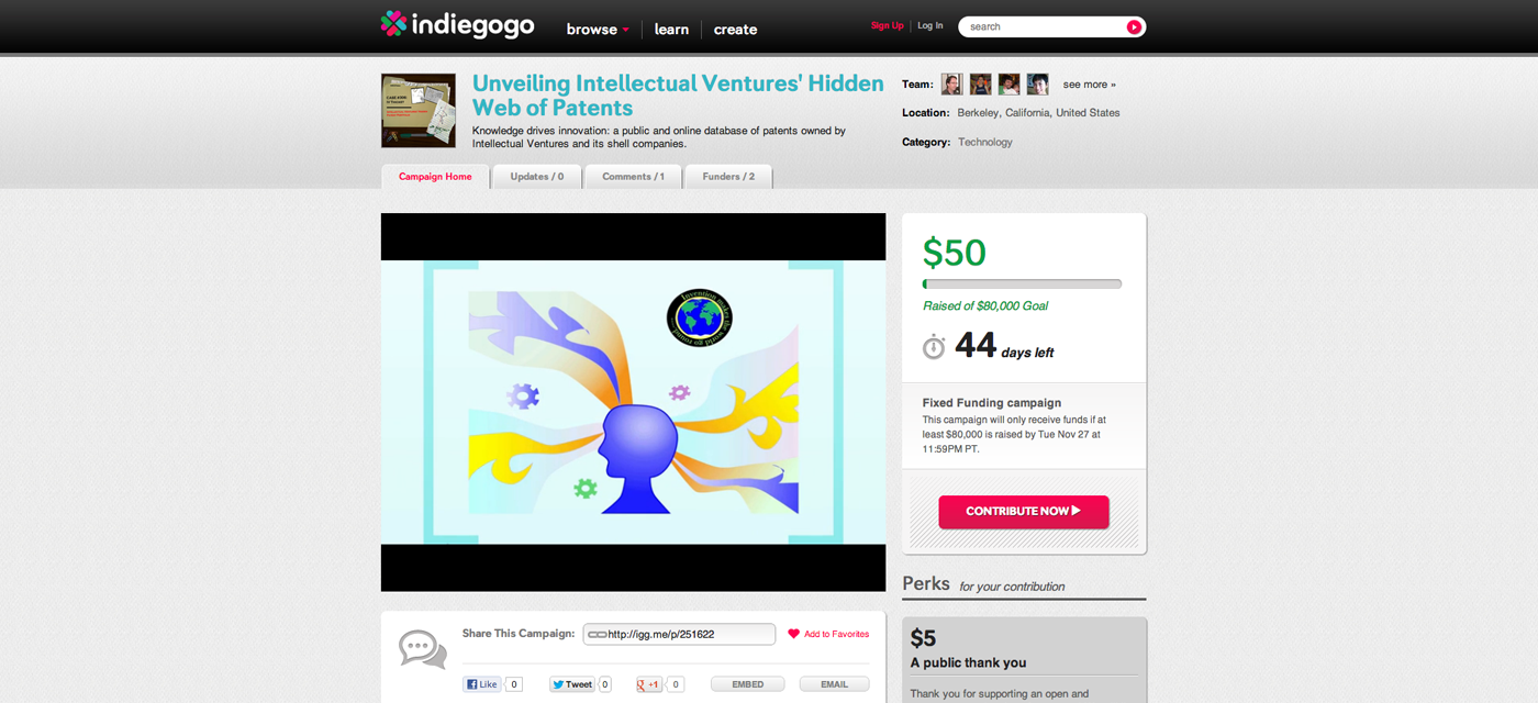 IP analyst takes to Indiegogo to expose the patent troll Intellectual Ventures