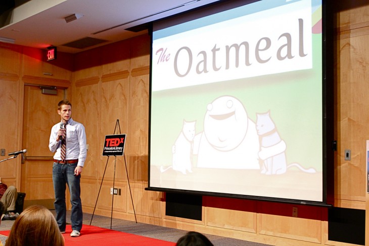 The Oatmeal webcomic is being sued by greeting cards company Oatmeal Studios