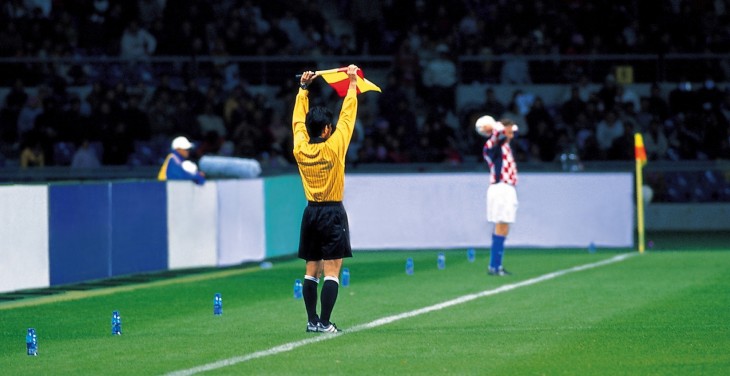 Today’s the first time a professional soccer ref will issue yellow and red cards with a smartphone ...