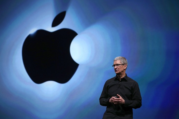 Apple CEO Tim Cook’s compensation totaled less than $4.2m in 2012, down from $378m last year