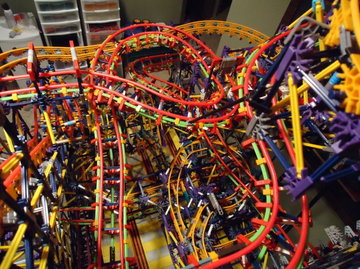 What do you do with 20,000 K’Nex parts? Build a massive pinball machine, of course