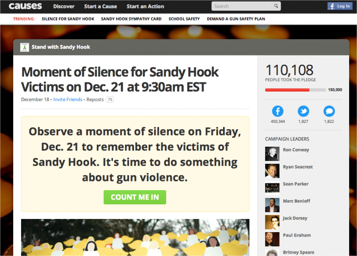 Moment of Silence for Sandy Hook Victims