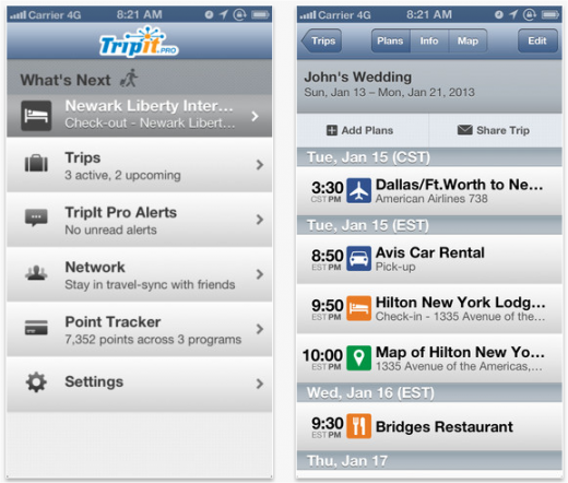 TripIt for iOS