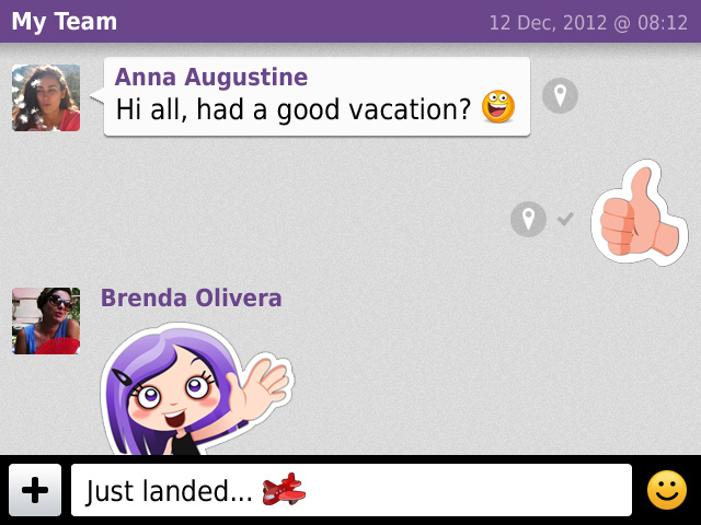 Viber conversation