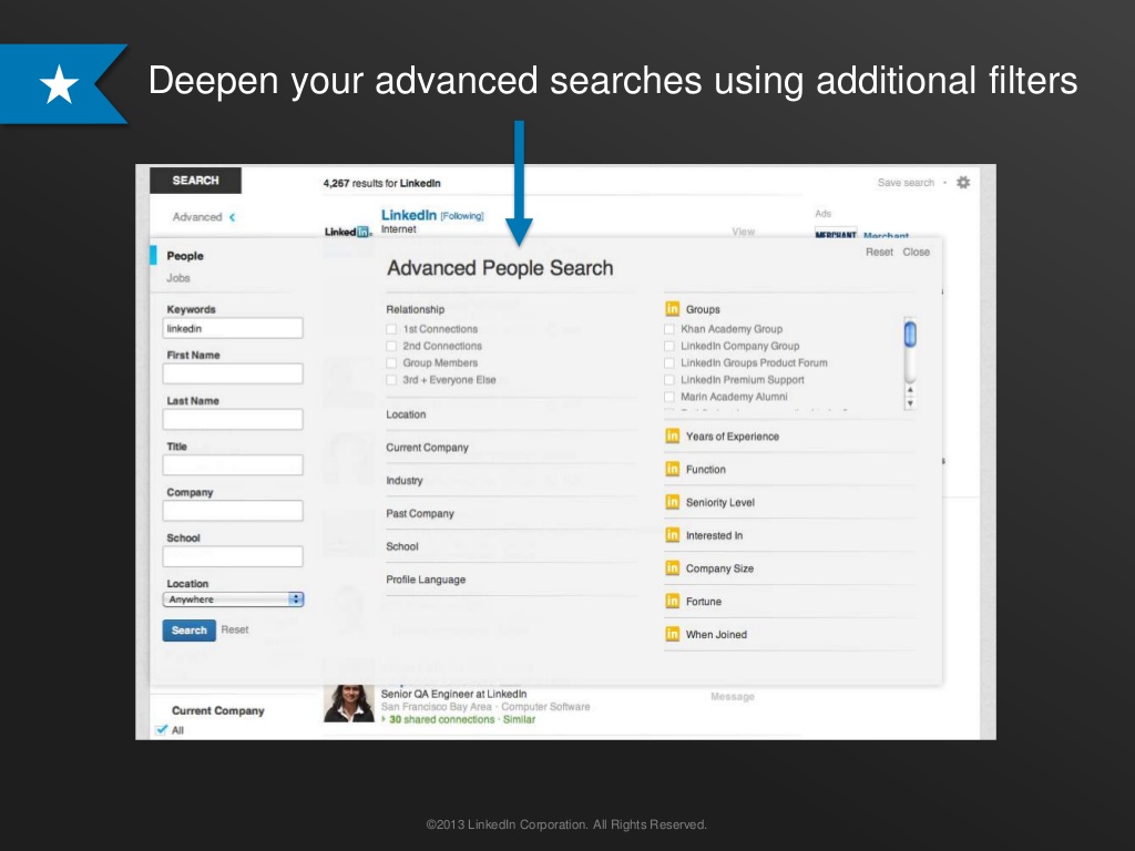 linkedin search tool