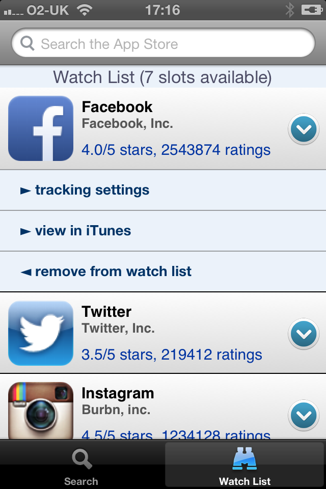 Apps Notifier Create a Watchlist for iOS App Updates